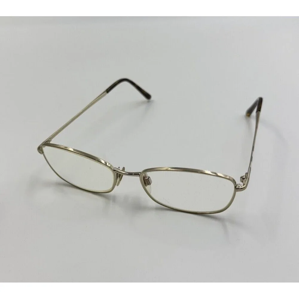 BURBERRY Eyeglasses B 1256 1145 135 Gunmetal Frames w/plaid design temples